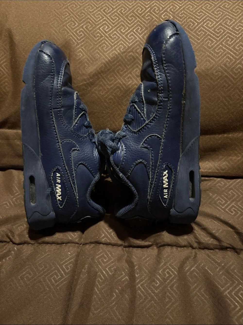 Nike Kids Navy Blue Lace-Up Athletic Sneakers